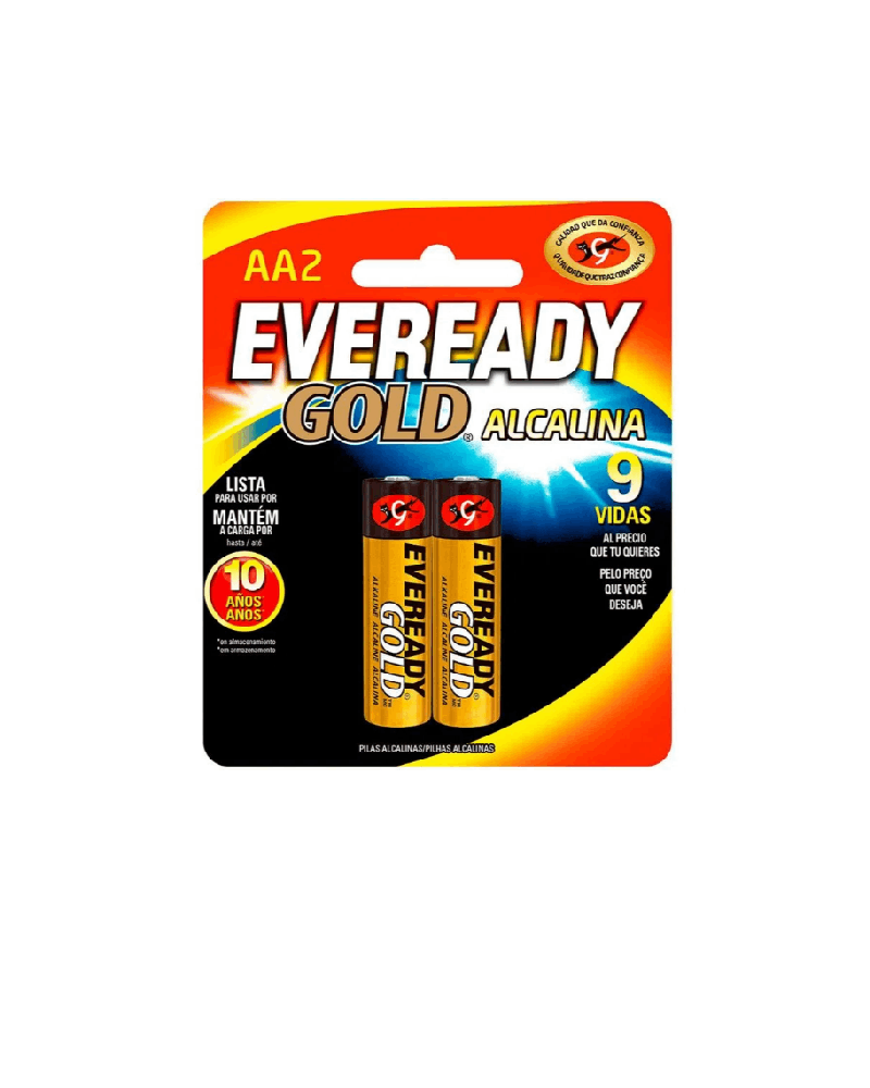 EVEREADY GOLD AA TARJETA X2