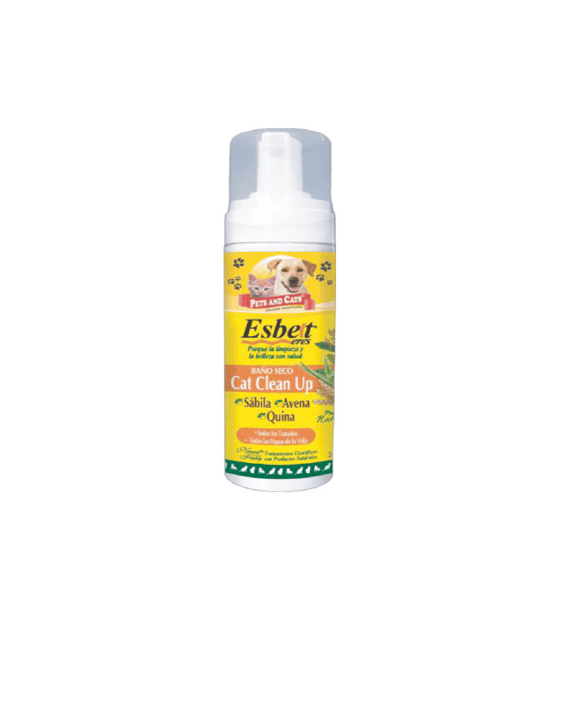 Baño Seco Esbelt Cat Clean Up Sábila 200g