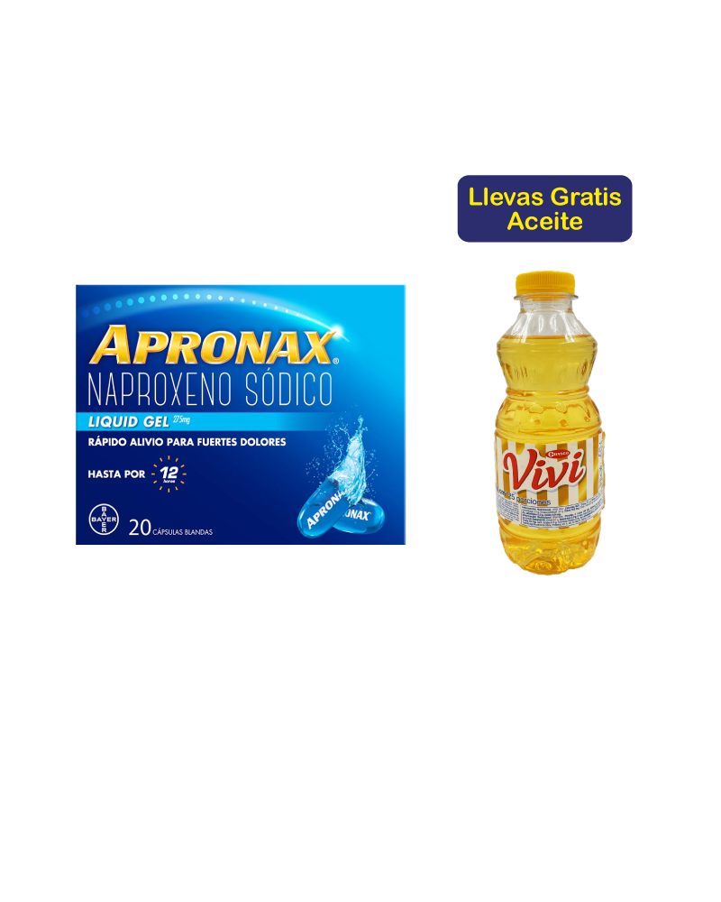 APRONAX GEL X20 GTS 1 ACEITE VIVI X250ML