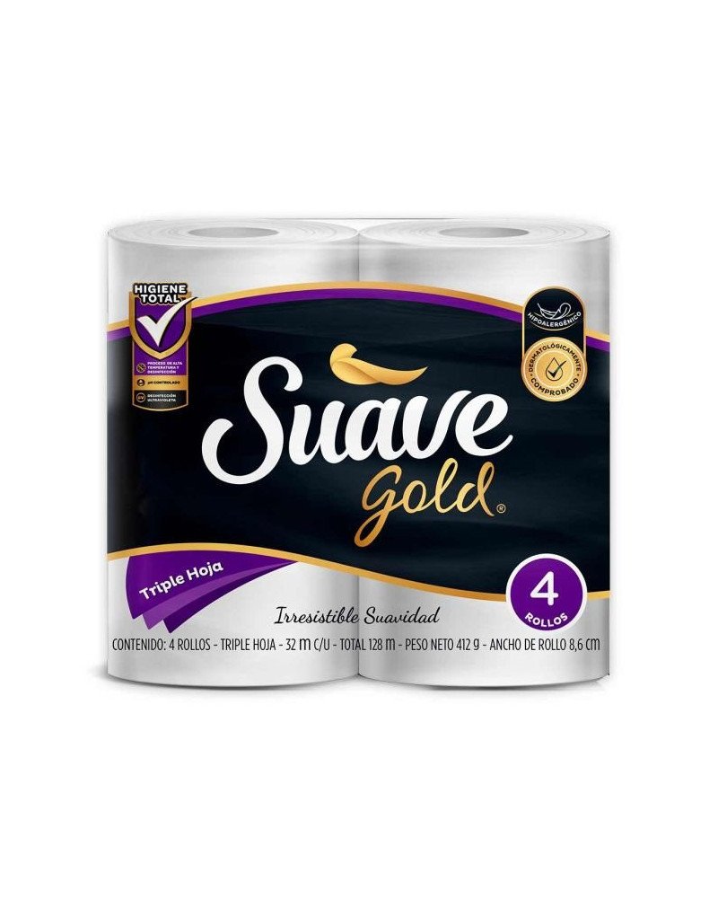 PAPEL SUAVE GOLD *4 UNI