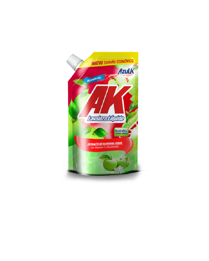 Lava Loza Liquido Ak-1 Manzana Verde 360 ml Doypack