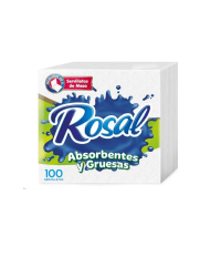 Servilleta Doblada Rosal x 100