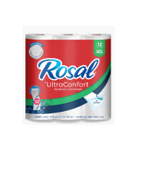 Papel Higiénico Rosal XXG 12 Rollos Triple Hoja de 25 Metros c/u