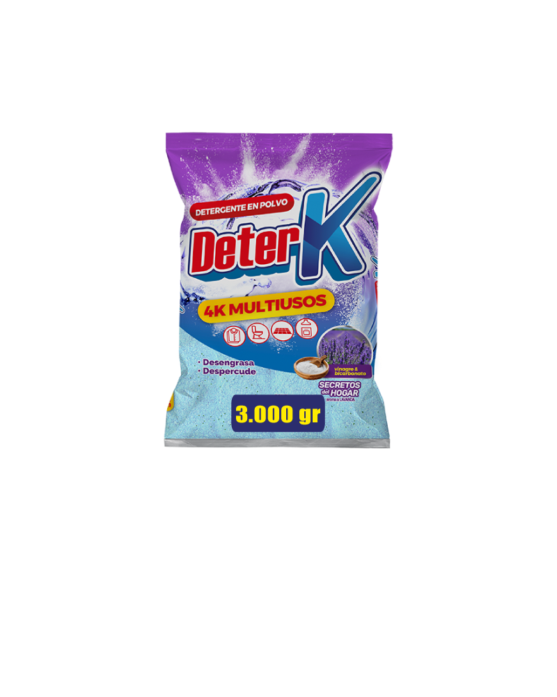 Detergente En Polvo 4K Lavanda x 3000 g